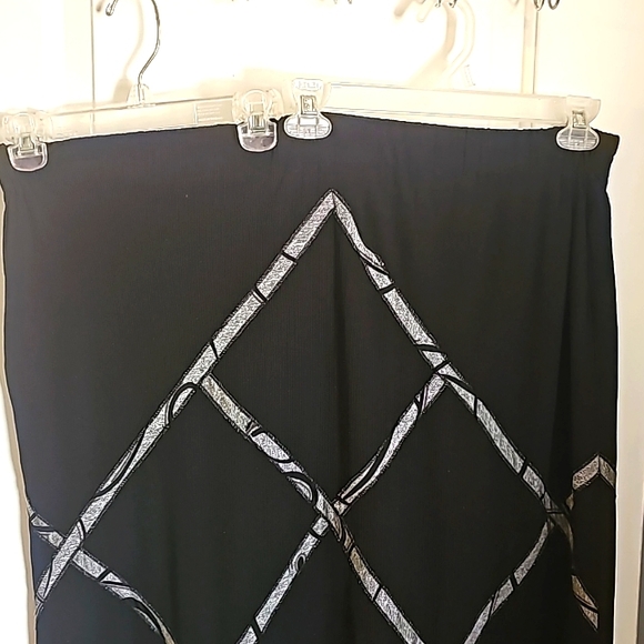 Sophia La Belle New York Designer 2pc Black Suit, Top & Skirt, Sz 16-18 Large - Picture 9 of 11